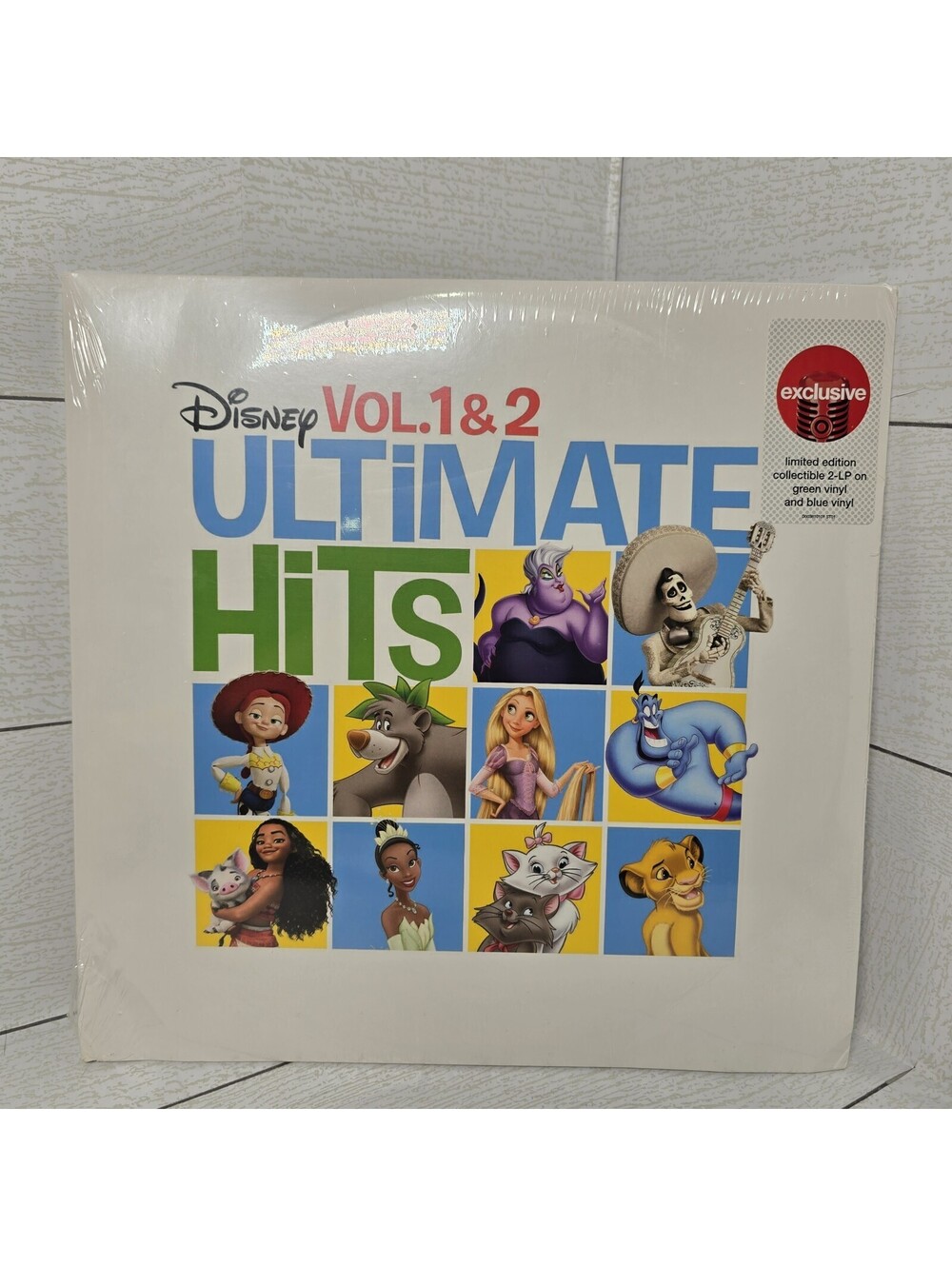 Disney Ultimate Hits Vol. 1 & 2 Target Exclusive Green Blue Vinyl 2LP Sealed